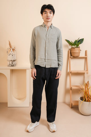 A.B.C.L. Hemp Blended Mastro Carpenter Pants in Dark Navy