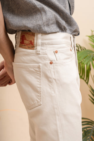 FOB Factory 5 Pocket Bedford Cord Trousers In Ivory