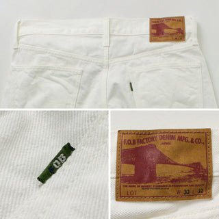 FOB Factory 5 Pocket Twill White Denim