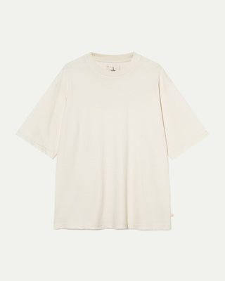 La Paz Fatia Drop Shoulder T-Shirt in Textured Ecru