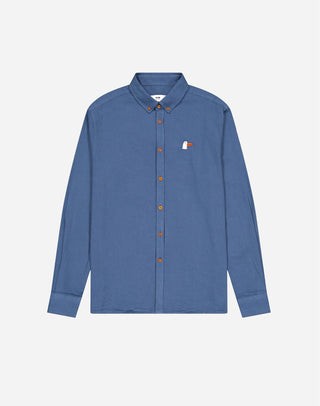 Olow Classico Goosy Shirt in Cobalt Blue