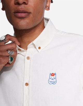 Olow Classico Mate Shirt in Off White